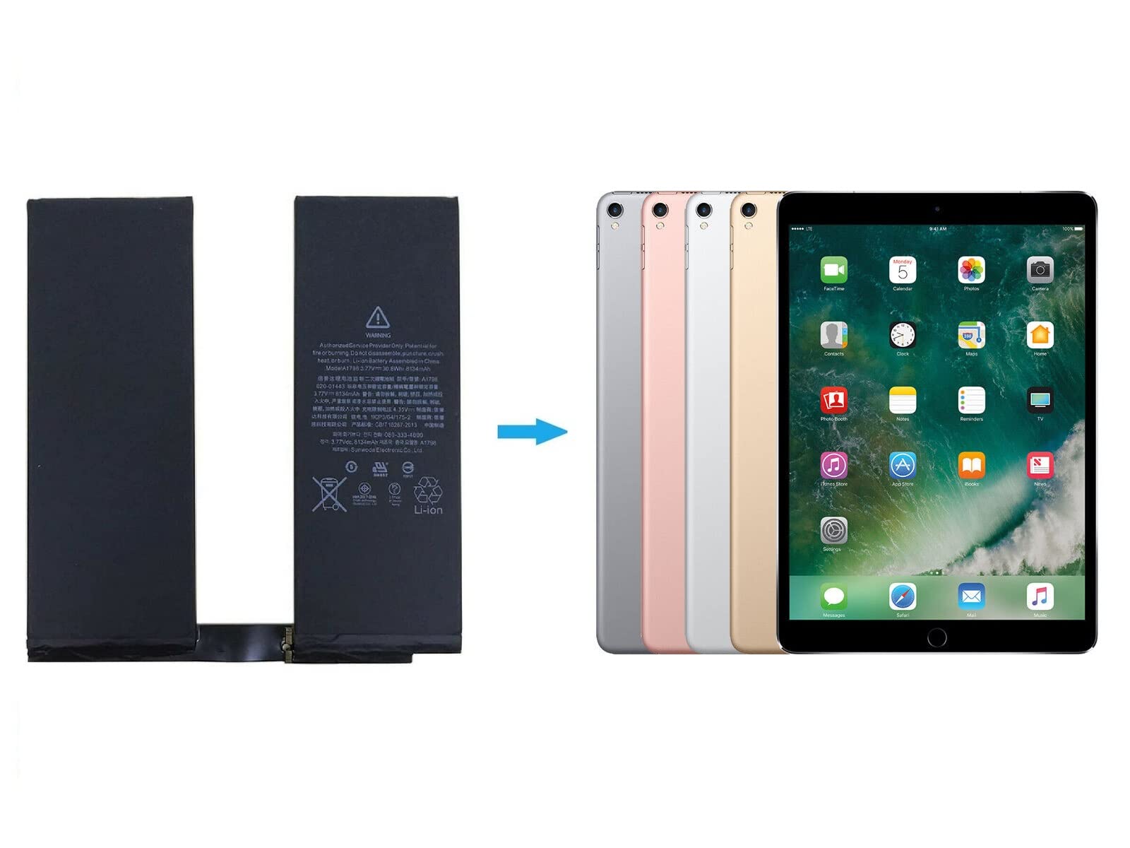 Amazon.com: TTIMORE A1798 Battery for iPad Pro 10.5